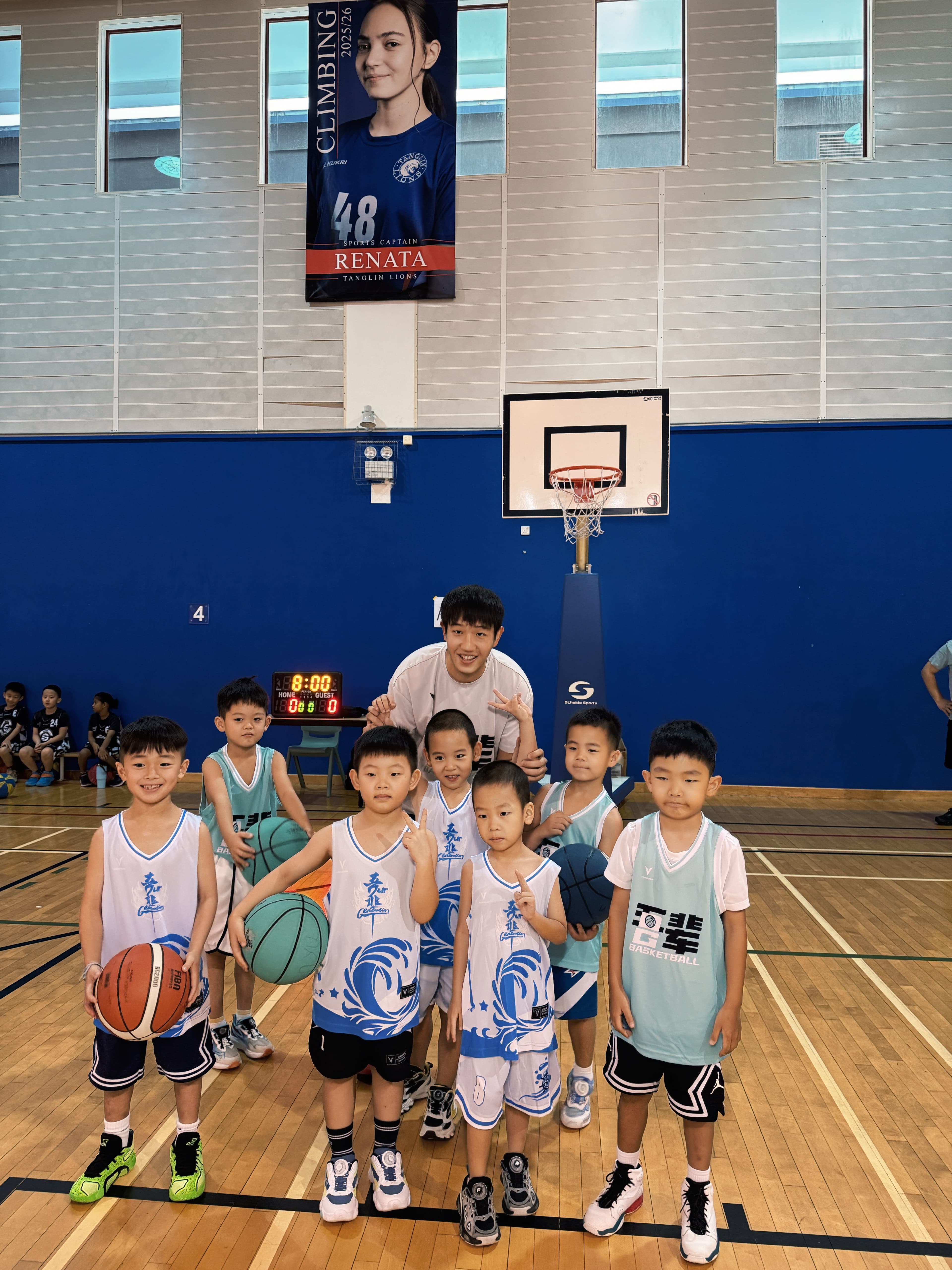 Head coach with OG team at competition