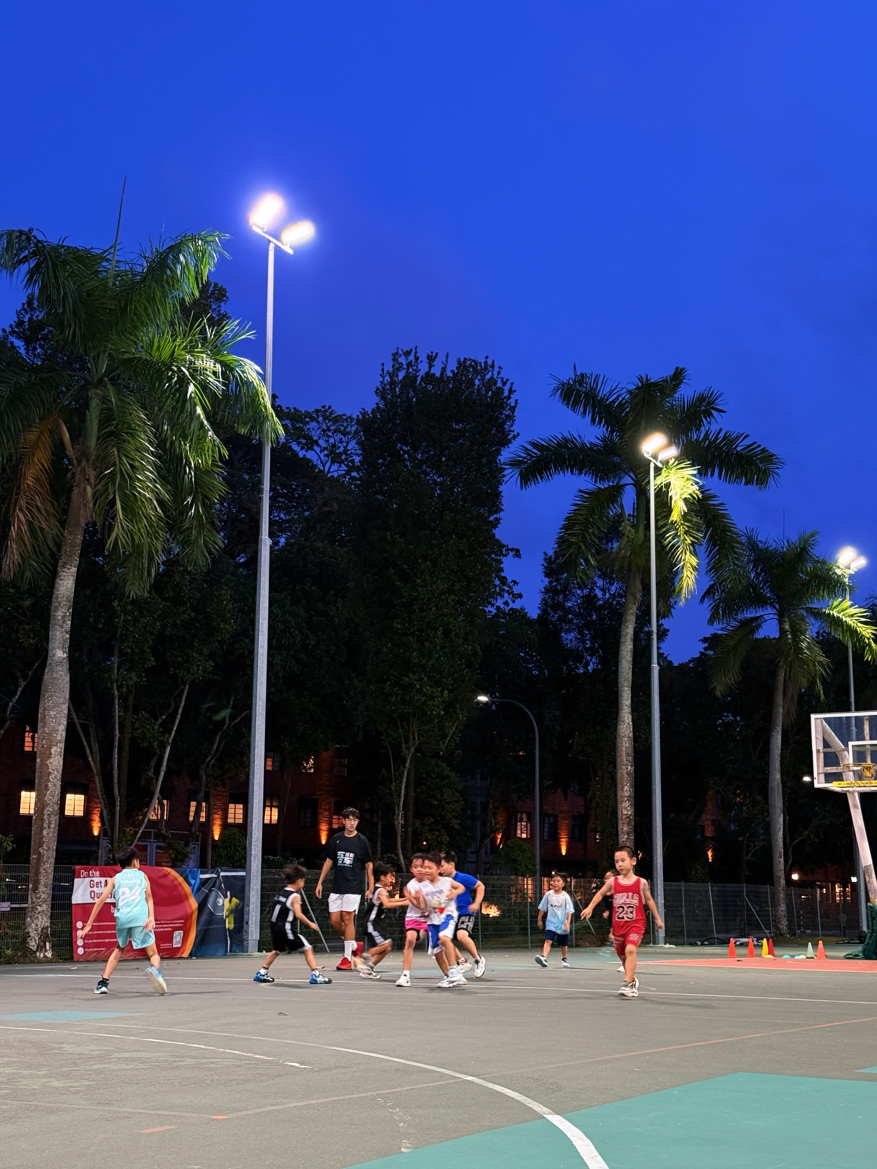 Night training session
